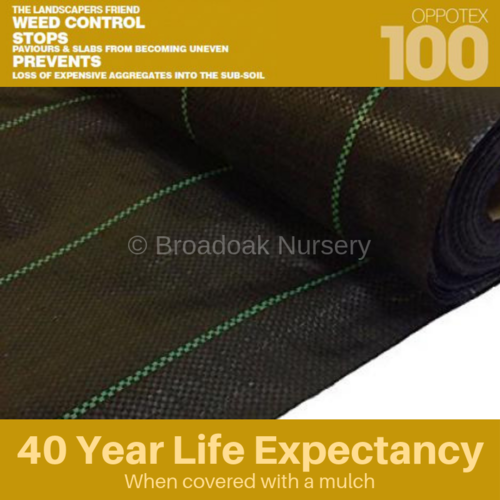 Oppotex 100 Woven Ground Cover - Heavy Duty Weed Control Fabric