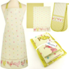 Chicken Kitchen Textile Set - Apron, Oven Glove, Tea Towels - Gift Set
