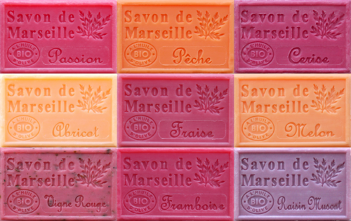 Savon de Marseille Fruity Fragrances - Boxed Set of 9 x 125g French Soap