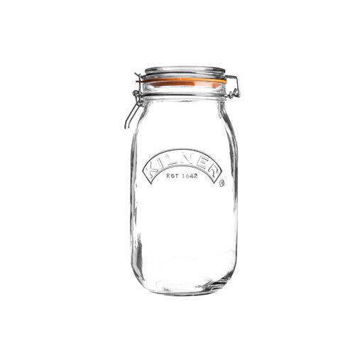 Kilner Clip Top Jar - 1.5 Litre - Jams, Pickles &amp; Preserves