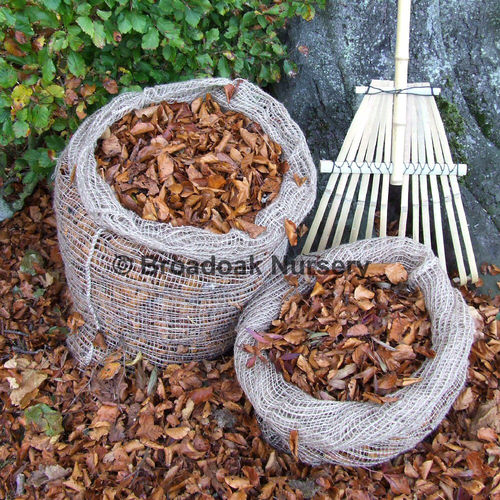Jute Hessian Leaf Sacks - Compost Leaves (Composting Leaf Mould Sacks)