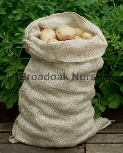2 Jute Hessian Sacks Close Weave (25kg Potato Storage Bag)