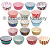 60 Patterned Cupcake Cases for Fairy Cake, Bun & Muffin Baking