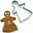 4 Metal Gingerbread Man Family Cookie Cutters - Biscuit, Pastry, Dough