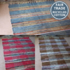 Fair Trade Rag Rug (90x150cm) Chindi Check - Soft, 100% Cotton