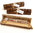 Fair Trade Wooden Ashcatcher Box / Incense Burner Gift Set with Incense Sticks