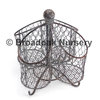 Rustic Metal Wire Mesh Utensil Holder, Vintage Style, Traditional
