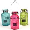 Colourful Glass Tealight Holder, Hanging Candle, Garden, Patio