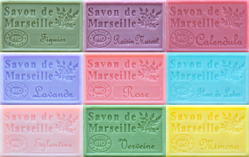 Savon de Marseille Pastel Collection - Set of 9 x 125g French Soap