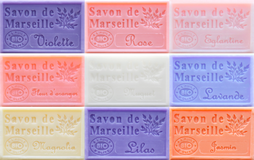 Savon de Marseille Floral Fragrances - Boxed Set of 9 x 125g French Soap