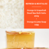 Orange & Lime Handmade Soap + Orange & Grapefruit Dead Sea Bath Salts