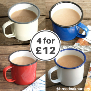 Enamel Mugs 4 for £12